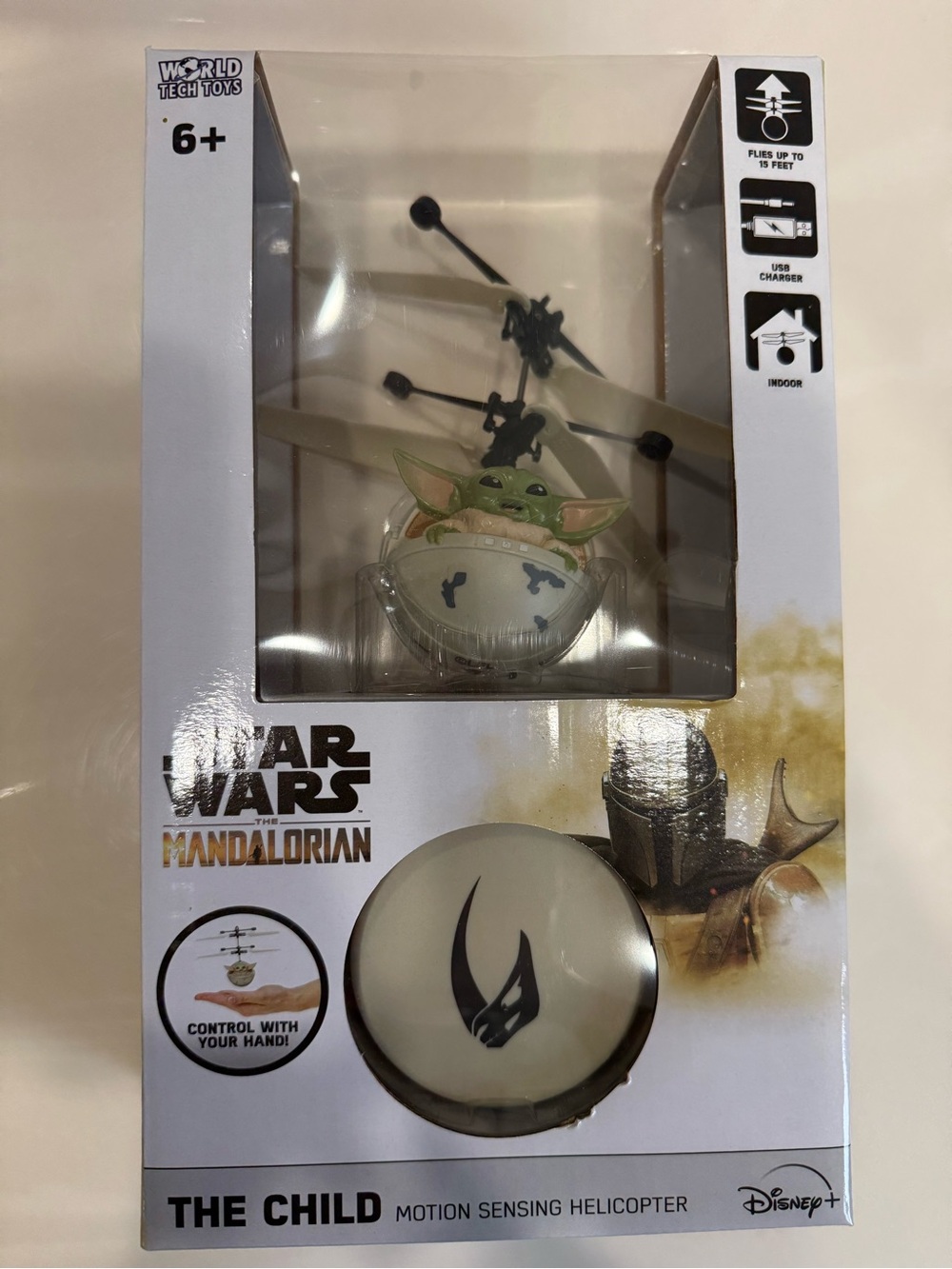 New Disney Star Wars The Mandalorian "The Child" Motion Sensing Helicopter